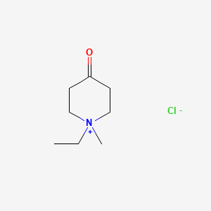molecular formula C8H16ClNO B8489564 1-Ethyl-1-methyl-piperidinium-4-one chloride 