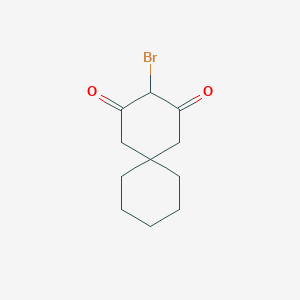 molecular formula C11H15BrO2 B8489618 3-Bromospiro[5,5]undecane-2,4-dione 