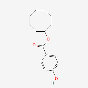 molecular formula C15H20O3 B8489627 Cyclooctyl 4-hydroxybenzoate CAS No. 682352-28-9