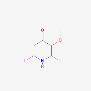molecular formula C6H5I2NO2 B8489712 2,6-Diiodo-3-methoxy-pyridin-4-ol 