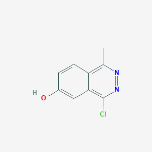 molecular formula C9H7ClN2O B8489769 4-Chloro-6-hydroxy-1-methylphthalazine 