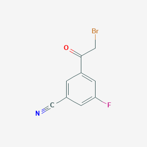 3-Cyano-5-fluorophenacyl bromide
