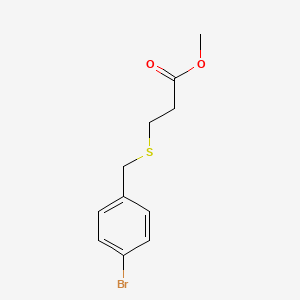 3-(4-Bromophenylmethylsulfanyl)-propanoic acid methyl ester
