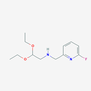 2,2-Diethoxy-N-((6-fluoropyridin-2-yl)methyl)ethan-1-amine