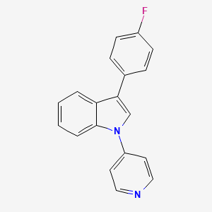 3-(4-Fluorophenyl)-1-(4-pyridyl)-1H-indole