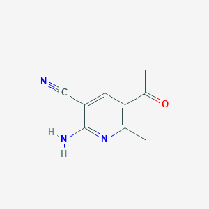 B8489886 5-Acetyl-2-amino-3-cyano-6-methyl-pyridine CAS No. 121348-14-9