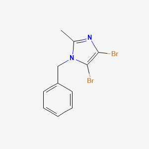 molecular formula C11H10Br2N2 B8489893 1-Benzyl-4,5-dibromo-2-methyl-imidazole 