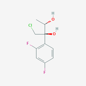 molecular formula C10H11ClF2O2 B8489905 (2R,3S)-1-chloro-2-(2,4-difluorophenyl)butane-2,3-diol CAS No. 832151-96-9