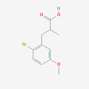3-(2-Bromo-5-methoxyphenyl)-2-methylpropanoic acid