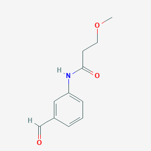 molecular formula C11H13NO3 B8489921 N-(3-Formyl-phenyl)-3-methoxy-propionamide 
