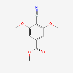molecular formula C11H11NO4 B8489985 Methyl 4-cyano-3,5-dimethoxybenzoate 