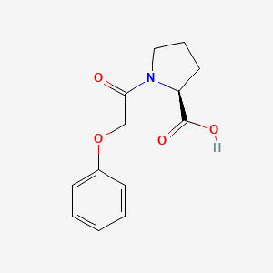 molecular formula C13H15NO4 B8489994 phenoxyacetyl-L-proline 