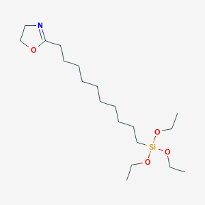 molecular formula C19H39NO4Si B8490010 Oxazole, 4,5-dihydro-2-[10-(triethoxysilyl)decyl]- CAS No. 189032-11-9