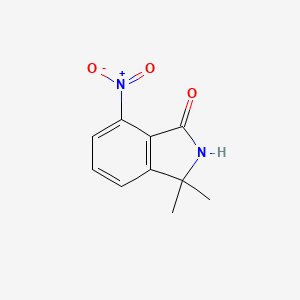 molecular formula C10H10N2O3 B8490030 3,3-Dimethyl-7-nitro-2,3-dihydro-isoindol-1-one 