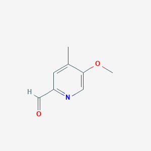 molecular formula C8H9NO2 B8490034 5-Methoxy-4-methylpyridine-2-carbaldehyde CAS No. 959617-18-6