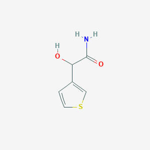 molecular formula C6H7NO2S B8490047 alpha-Hydroxy-3-thiopheneacetamide CAS No. 82069-45-2