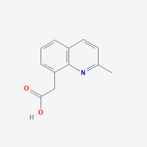 molecular formula C12H11NO2 B8490055 2-(2-Methylquinolin-8-yl)acetic acid 