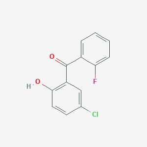 molecular formula C13H8ClFO2 B8490076 5-Chloro-2'-fluoro-2-hydroxybenzophenone 