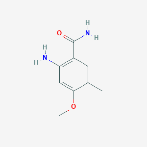molecular formula C9H12N2O2 B8490087 4-Methoxy-5-methyl-2-amino-benzamide 