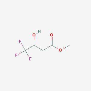 molecular formula C5H7F3O3 B8490092 Methyl 4,4,4-trifluoro-3-hydroxybutanoate 