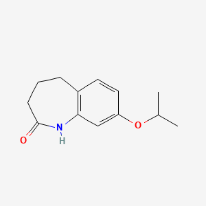 molecular formula C13H17NO2 B8490157 8-Isopropoxy-1,3,4,5-tetrahydro-2H-benzo[B]azepin-2-one 