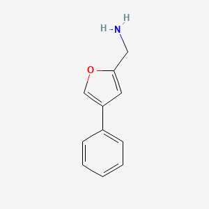 molecular formula C11H11NO B8490193 C-(4-phenyl-furan-2-yl)methylamine 