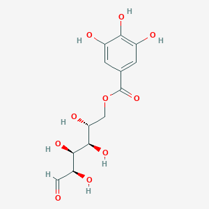 molecular formula C13H16O10 B084902 6-O-Galloylglucose CAS No. 13186-19-1