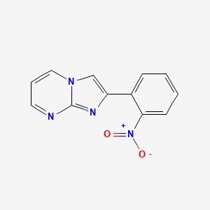 molecular formula C12H8N4O2 B8490252 2-(2-Nitrophenyl)imidazo[1,2-a]pyrimidine 