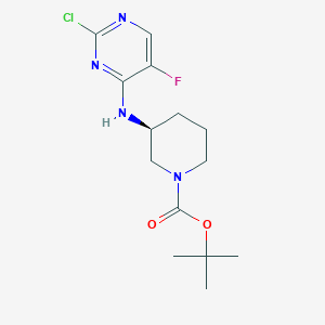 molecular formula C14H20ClFN4O2 B8490261 tert-butyl (3S)-3-[(2-chloro-5-fluoro-pyrimidin-4-yl)amino]piperidine-1-carboxylate 