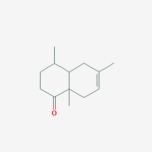 molecular formula C13H20O B8490295 4,6,8a-Trimethyl-3,4,4a,5,8,8a-hexahydronaphthalen-1(2H)-one CAS No. 870514-96-8