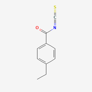 molecular formula C10H9NOS B8490304 4-Ethyl-1-benzenecarbonyl isothiocyanate 