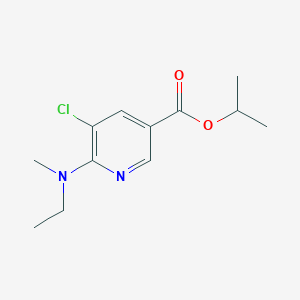 5-Chloro-6-(ethyl-methyl-amino)-nicotinic acid isopropyl ester