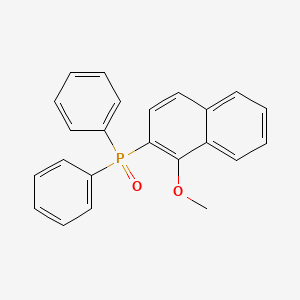 molecular formula C23H19O2P B8490318 Phosphine oxide, (1-methoxy-2-naphthalenyl)diphenyl- CAS No. 161053-51-6
