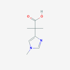 molecular formula C8H12N2O2 B8490326 2-Methyl-2-(1-methyl-1H-imidazol-4-yl)propanoic acid 