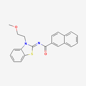 molecular formula C21H18N2O2S B8490362 (Z)-N-(3-(2-methoxyethyl)benzo[d]thiazol-2(3H)-ylidene)-2-naphthamide 