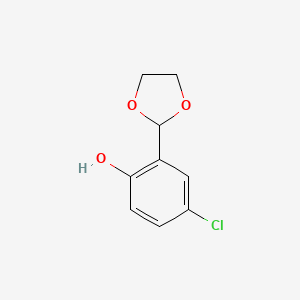 4-Chloro-2-[1,3]dioxolan-2-yl-phenol