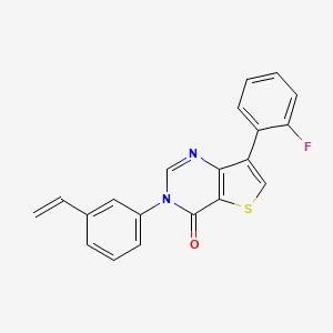 7-(2-Fluorophenyl)-3-(3-vinylphenyl)thieno[3,2-d]pyrimidin-4(3H)-one