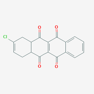 molecular formula C18H11ClO4 B8490542 2-Chloro-1,4,4a,12a-tetrahydrotetracene-5,6,11,12-tetrone CAS No. 71639-80-0