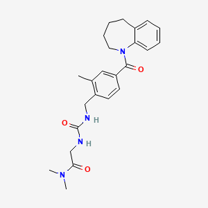 N,N-Dimethyl-2-[[[[[2-methyl-4-[(2,3,4,5-tetrahydro-1H-1-benzazepin-1-yl)carbonyl]phenyl]methyl]amino]carbonyl]amino]acetamide