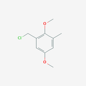 molecular formula C10H13ClO2 B8490578 1-(Chloromethyl)-2,5-dimethoxy-3-methylbenzene 