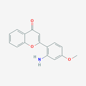 molecular formula C16H13NO3 B8490591 2-(2-amino-4-methoxyphenyl)-4H-chromen-4-one 