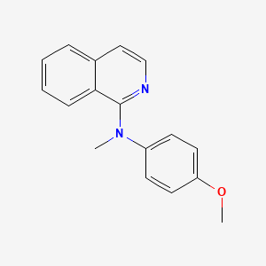 molecular formula C17H16N2O B8490606 1-Isoquinolinamine, N-(4-methoxyphenyl)-N-methyl- CAS No. 827030-94-4