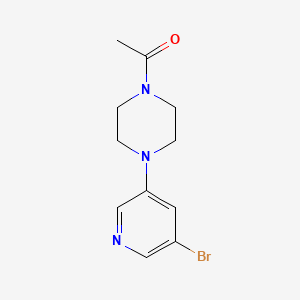molecular formula C11H14BrN3O B8490638 1-(4-(5-Bromopyridin-3-yl)piperazin-1-yl)ethanone 