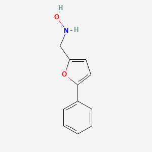 molecular formula C11H11NO2 B8490645 N-(5-phenylfur-2-yl)methyl hydroxylamine 