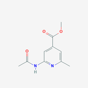 molecular formula C10H12N2O3 B8490658 Methyl 2-acetamido-6-methylisonicotinate 