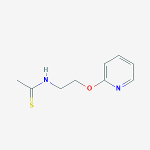 molecular formula C9H12N2OS B8490675 N-(2-(pyridin-2-yloxy)ethyl)thioacetamide 