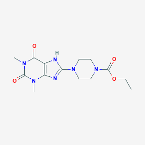 molecular formula C14H20N6O4 B084907 8-Piperazinotheophylline CAS No. 54119-63-0