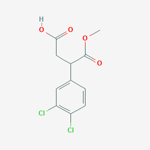molecular formula C11H10Cl2O4 B8490716 2-(3,4-Dichloro-phenyl)-succinic acid 1-methyl ester 