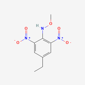 molecular formula C9H11N3O5 B8490723 4-Ethyl-N-methoxy-2,6-dinitroaniline CAS No. 67364-68-5