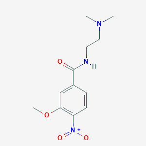 molecular formula C12H17N3O4 B8490758 N-(2-(dimethylamino)ethyl)-3-methoxy-4-nitrobenzamide 